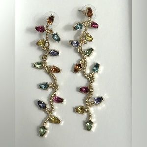 Christmas Lights Drop Earrings / Holiday earrings